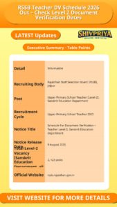 RSSB Teacher DV Schedule 2026 Out – Check Level 2 Document Verification Dates