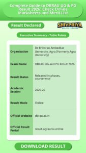 Complete Guide to DBRAU UG & PG Result 2026: Check Online Marksheets and Merit List