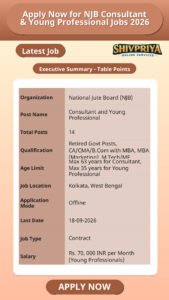 Apply Now for NJB Consultant & Young Professional Jobs 2026