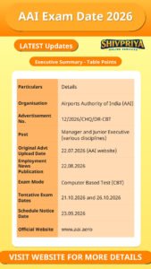 AAI Exam Date 2026