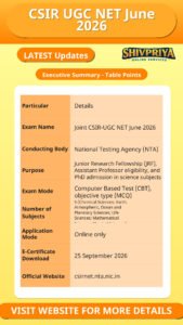 CSIR UGC NET June 2026