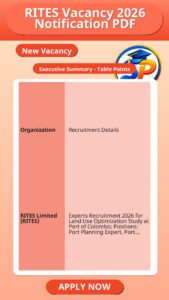 RITES Vacancy 2026 Notification PDF