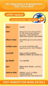 RCI Apprentice Engagement 2027 Overview