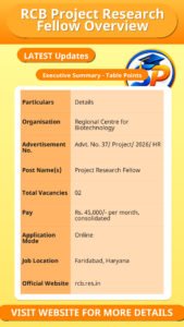 RCB Project Research Fellow Overview