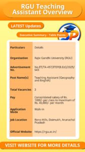 RGU Teaching Assistant Overview