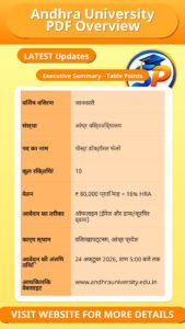 Andhra University PDF Overview