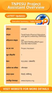 TNPESU Project Assistant Overview