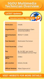SGOU Multimedia Technician Overview