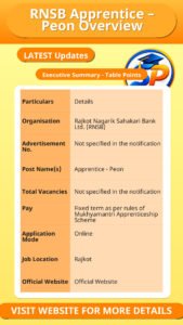 RNSB Apprentice – Peon Overview