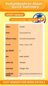 Kudumbashree Akkor – Quick Summary