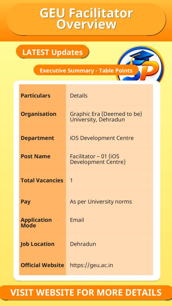 GEU Facilitator Overview