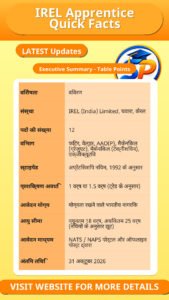 IREL Apprentice Quick Facts